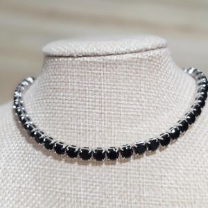 Elegant Black "Tennis" Style Bracelet